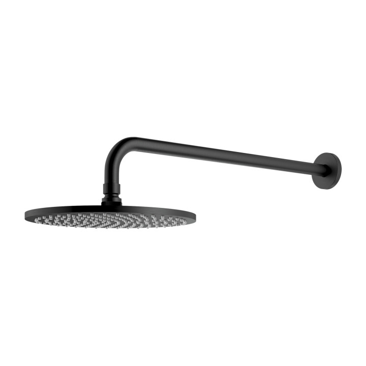 OMNIRES SLIMLINE Horná sprcha s ramenom, ø25 cm - grafit