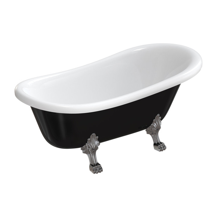 Vaňa voľne stojaca OMNIRES ATENA COMFORT M+, 157 x77 cm - biely lesklá