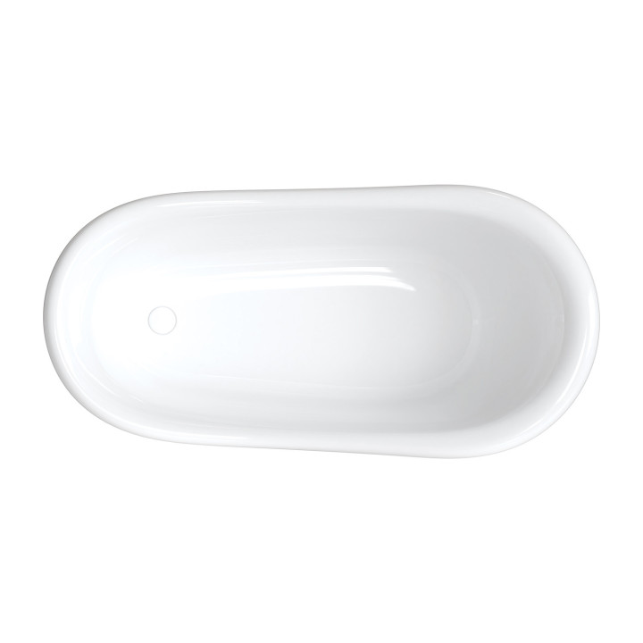 Vaňa voľne stojaca OMNIRES ATENA COMFORT M+, 157 x77 cm - biely lesklá