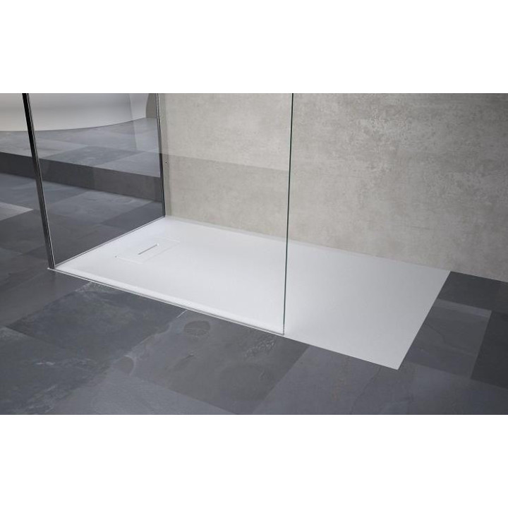 Štvorcová sprchová vanička Novellini Kali A 90x90x5,5cm akrylátové biely
