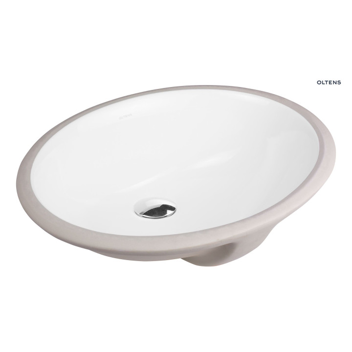 Oltens Mana umývadlo 46x38 cm pod dosku Oválna S povrchom SmartClean - biela