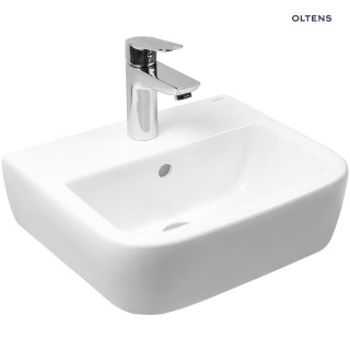 Oltens Vernal umývadlo 40x32,5 cm Závěsná S povrchom SmartClean - biela