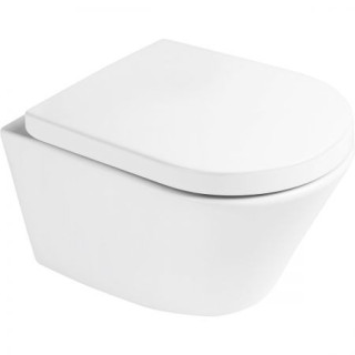 Súprava Oltens Jog misa WC Závěsná PureRim S povrchom SmartClean s pozvoľným sklápaním sedadlo