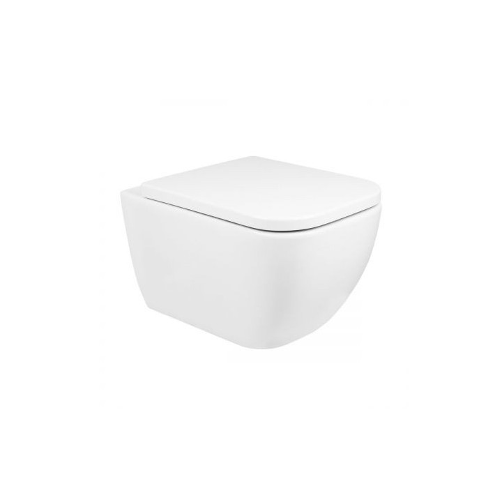 Súprava Oltens Vernal misa WC Závěsná PureRim S povrchom SmartClean s pozvoľným sklápaním sedadlo Slim 