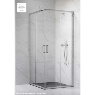 Časť ľavé kúty Radaway Essenza Pro PDD, 800x2000mm, sklo číre, profil chróm