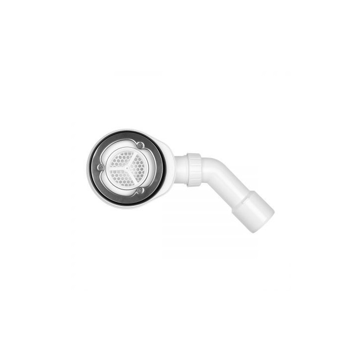 Oltens Pite Turbo Sifón pre sprchové vaničky odtok 90 mm bez krytu z metalową flanszą