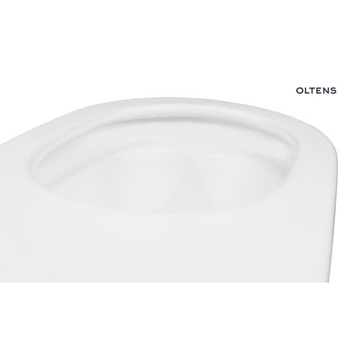 Oltens Holsted misa WC Závěsná PureRim SamrtClean s sedadlom s pozvoľným sklápaním - biela 