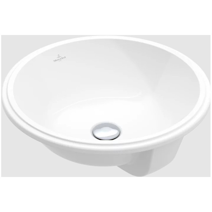 Architectura Umývadlo pod dosku, 400 x 400 x 175 mm, Weiss Alpin, z prepadom