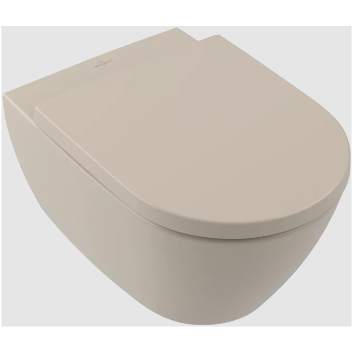 Misa WC lievikový Villeroy & Boch/Subway 3.0 - do WC kompaktu bez kołnierza wewnętrznego, na postavení, spolu z TwistFlush, Weis
