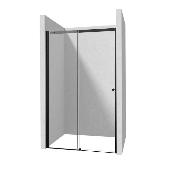 Dverí sprchové Deante systemu Kerria Plus 100 cm, skladacie, sklo transparentní S povrchom Active Cover, profil chróm