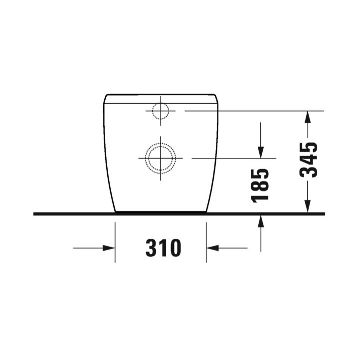 Misa toaletná Závěsná, 38,5x57cm, Duravit Qatego Rimless® - Biely lesklý (HyG) 