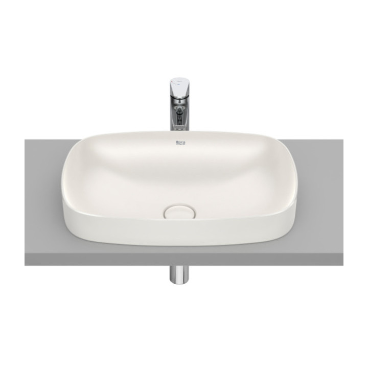 Umývadlo na dosku cienkościenna Soft FINECERAMIC® - Biely matnéný