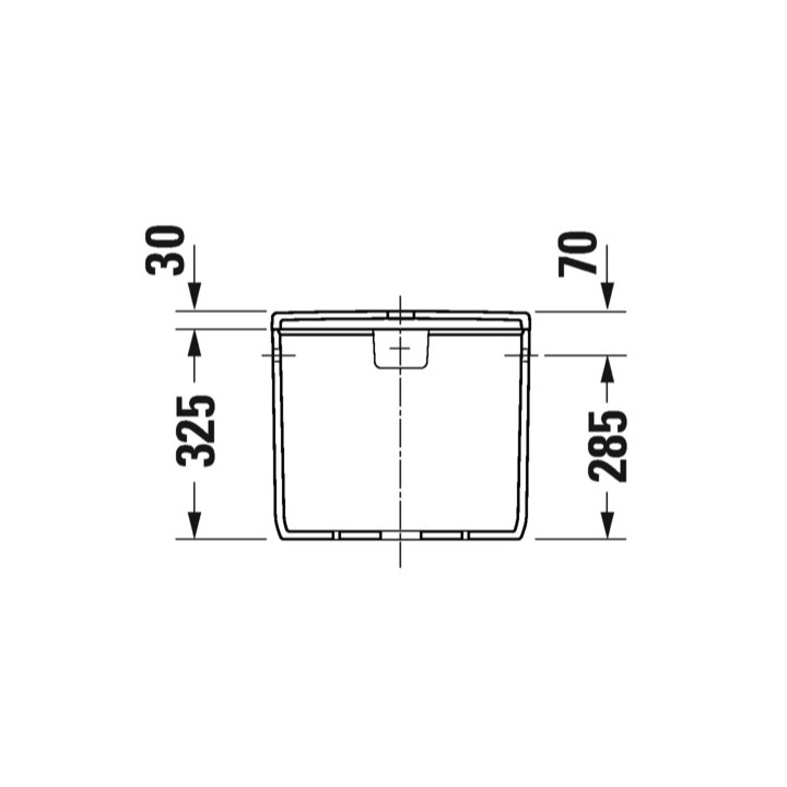 Splachovač, 40x18cm, Duravit Qatego 