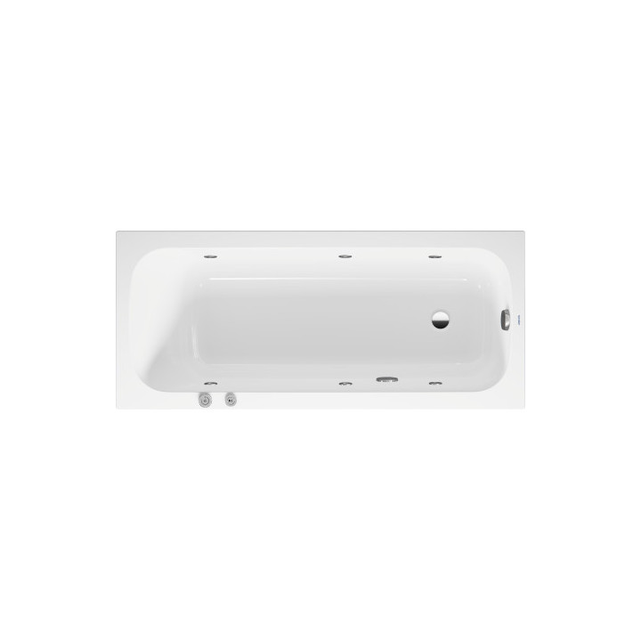 Vaňa s hydromasážou 160x70cm, Duravit Qatego Air-System - Biela