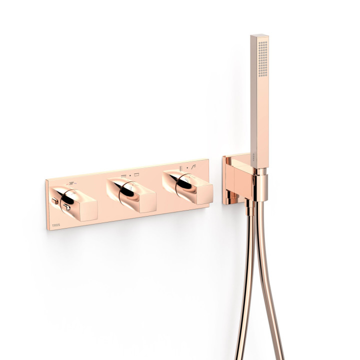 Termostatická podomietková batéria 4-drożna, TRES B-SYSTEM - Chróm 