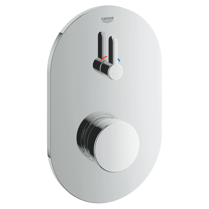 Samozatváracia Batéria sprchová so zmiešavačom i regulovateľný ogranicznikiem temperatury, GROHE EUROSMART COSMOPOLITAN T - chró