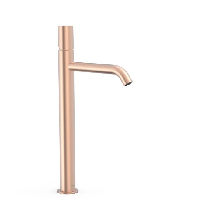Výška Batéria páková umyvadlová, TRES STUDY EXCLUSIVE - 24-K Matowe różowe zlato