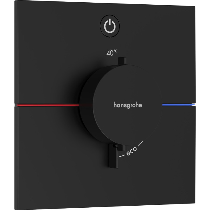 Batéria termostatická, podomietková do 1 prijímača, Hansgrohe ShowerSelect Comfort E - Čierna Chróm Szczotkowany