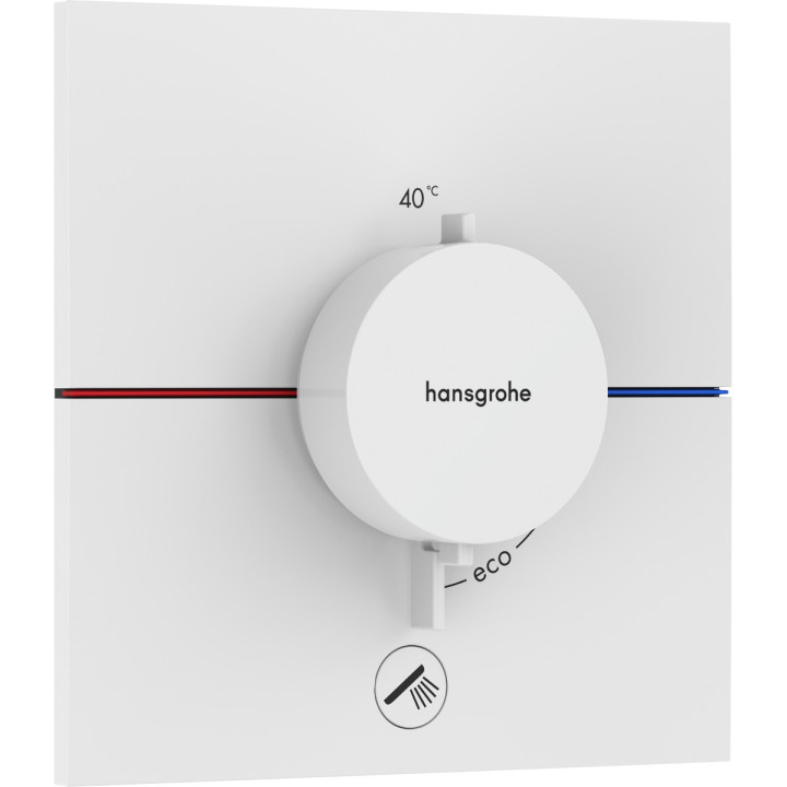 Batéria termostatická, podomietková do 1 prijímača s dodatočným výstupom, Hansgrohe ShowerSelect Comfort E - Čierna Matný