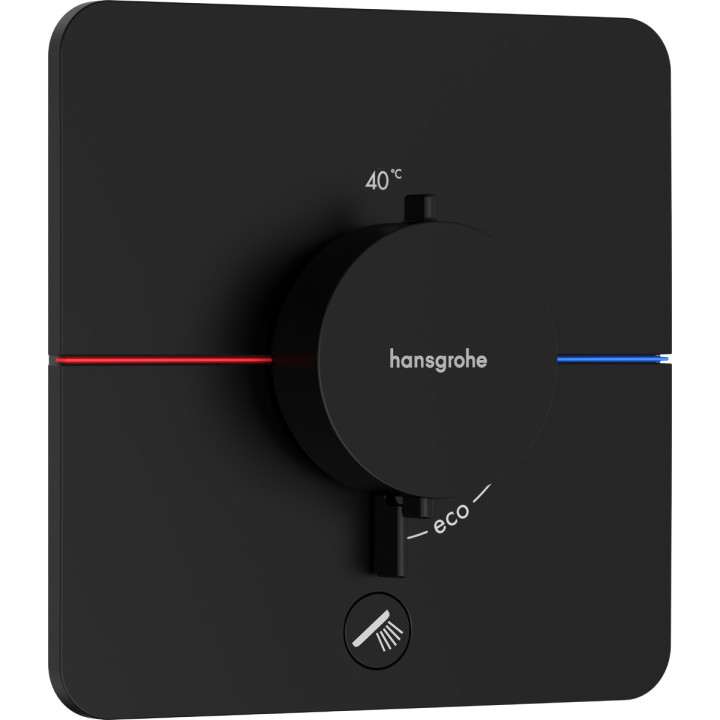 Batéria termostatická, podomietková do 1 prijímača s dodatočným výstupom, Hansgrohe ShowerSelect Comfort Q - Čierna Chróm Szczot