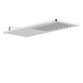 Horná sprcha stenová Gessi iSpa, 550x200mm, obdĺžniková, mirror steel