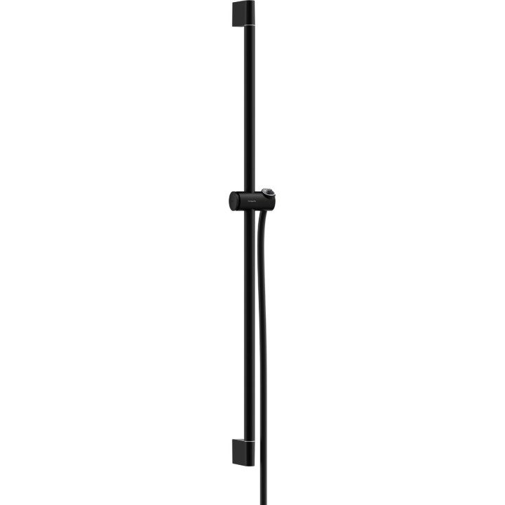 Sprchová tyč Pulsify S 90 cm z suwakiem i hadicou, Hansgrohe Unica - Čierna Matný