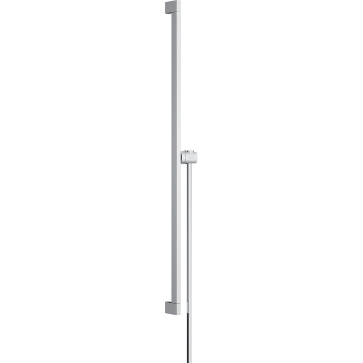 Sprchová tyč E Puro 90 cm z suwakiem EasySlide i hadicou przysznicowym Isiflex 160cm, Hansgrohe Unica - Chróm 