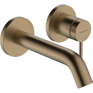 Páková umyvadlová batéria nástenná, podomietková s výtokovým ramenom 16,5 cm, Hansgrohe Tecturis S - Chróm 