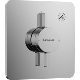 Batéria so zmiešavačom, podomietková do 1 prijímača, Hansgrohe DuoTurn Q - Chróm 