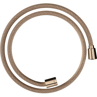 Tekstylny sprchovou hadicou 1,25 m z nakrętką cylindryczną i stożkową, AXOR ShowerSolutions - Zlatý Optyczny Szczotkowany