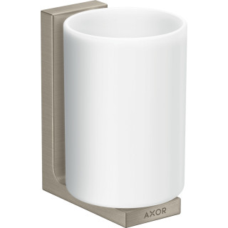 Pohár na zubné kefky na zuby, AXOR Universal Rectangular - Čierna Matný