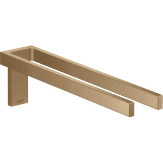 Dvojitý držák ručníku, AXOR Universal Rectangular - Bronz Szczotkowany