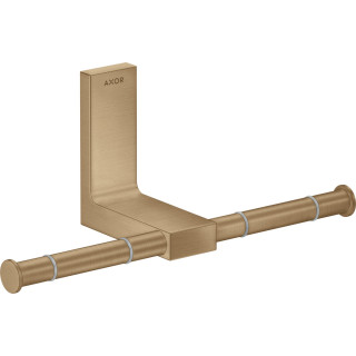 Dvojitý závěs toaletního papíru, AXOR Universal Rectangular - Bronz Szczotkowany
