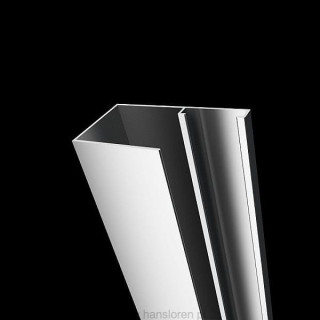 Profil Radaway U poszerzający Twist +20 mm - chróm
