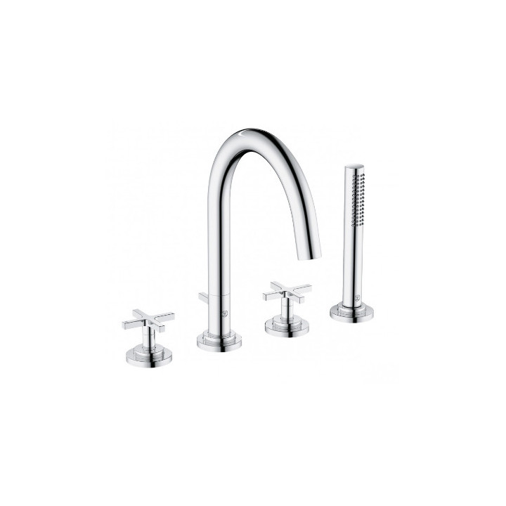 Batéria vaňová - sprchová, 4-otw, KLUDI NOVA FONTE Classic - Chróm