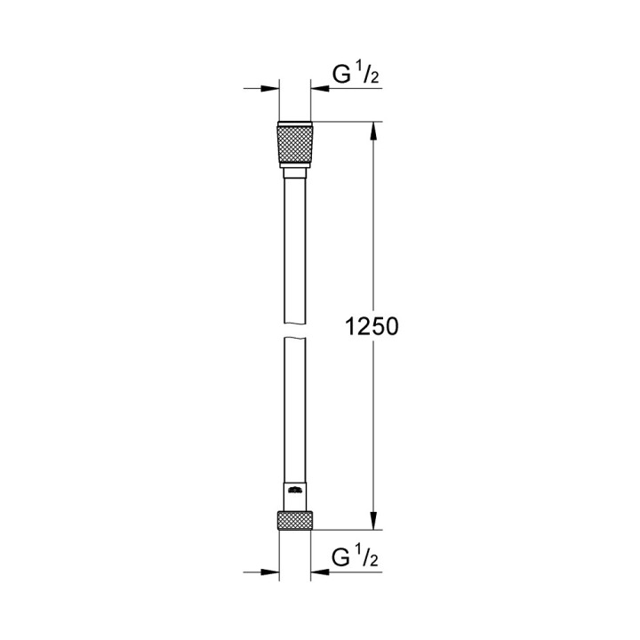 Sprchovou hadicou, Grohe Silverflex - Chróm