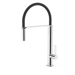 Batéria páková z elastyczną výtokovým ramenom drezová, Tres Cocina - Chróm 