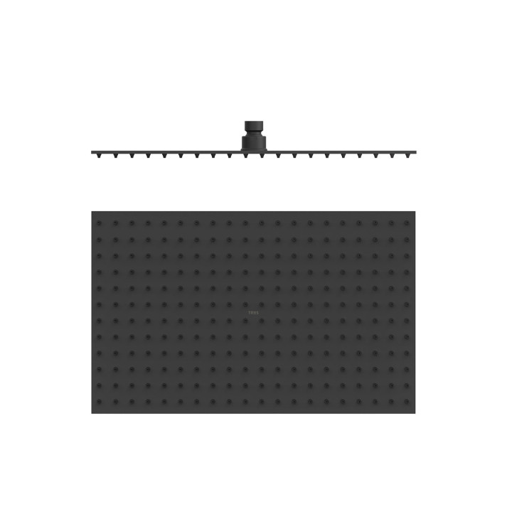 Horná sprcha 40x25 cm, Tres Complementos Ducha - Biela Matný