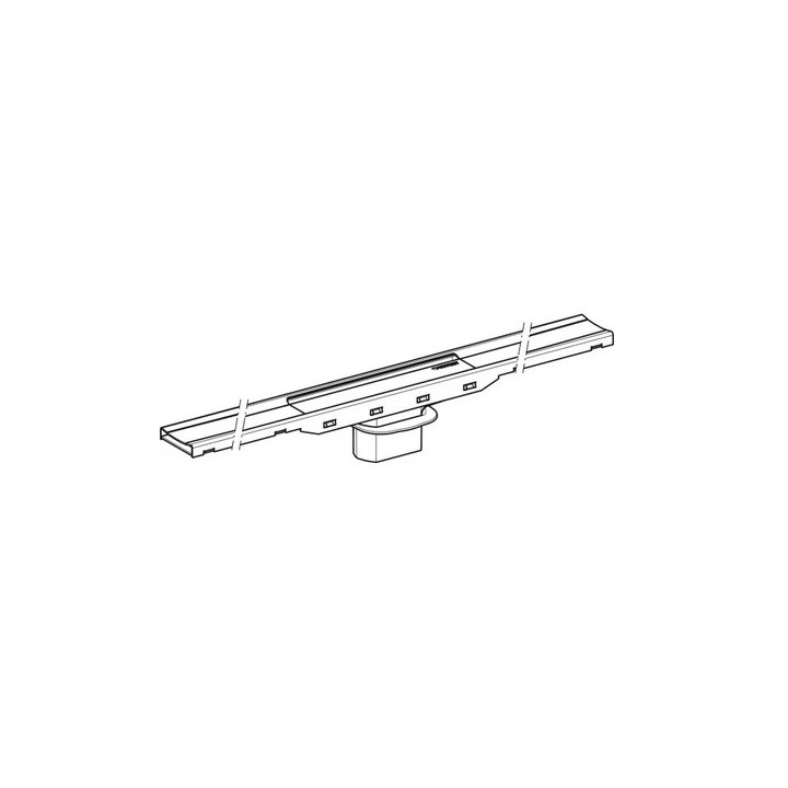 Žľab TECE drainline uhlový s prírubou 900x900 mm