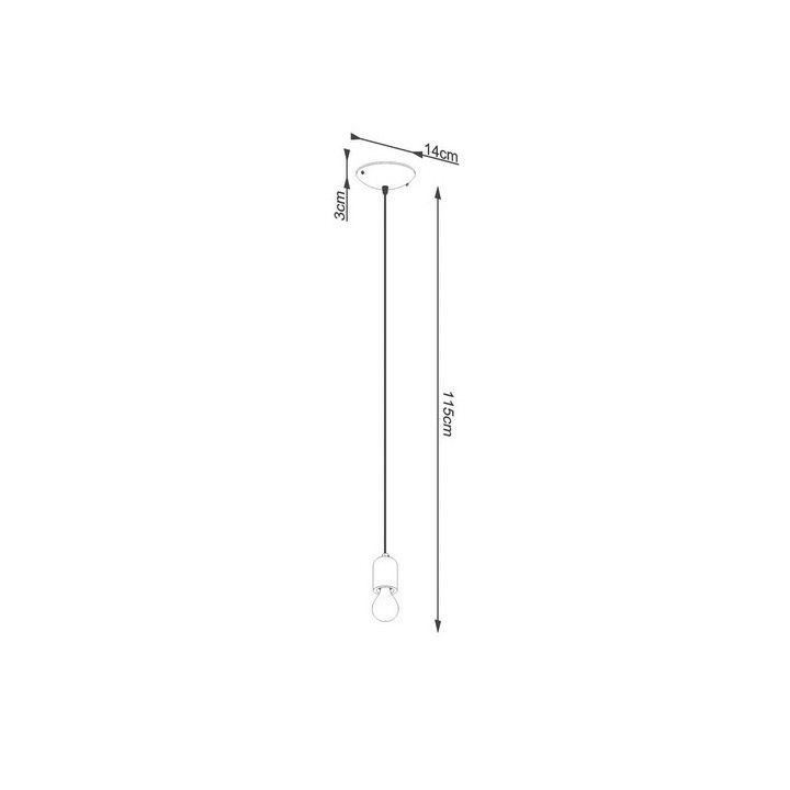 Lampa Závěsná Sollux KUKKIA,  GU10/ES111 4x40W, 4x12W LED, čierna
