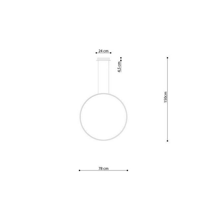 Lampa Závěsná Sollux Ligthing PINNE 117 , modul LED, 28W 4000K , čierna