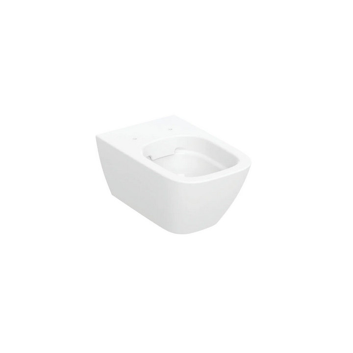 Geberit Smyle Square Závěsná misa WC, lievikový, 35x54cm, skryté mocowania, Rimfree
