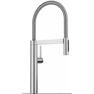 Drezová batéria Blanco Alta-S Compact Vario s výsuvnou sprchou, chróm