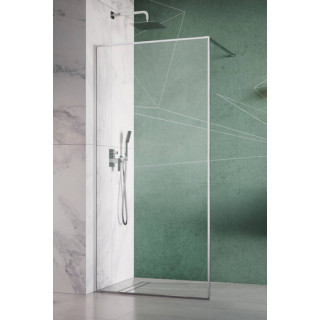 Pevná bočná stena Walk-In Radaway Modo II New 100-140x150-200cm, chróm, sklo číre