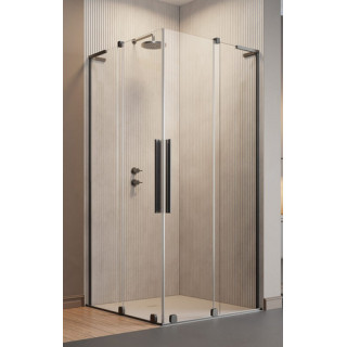 Sprchový kút Walk-In Radaway Modo F II 120, profil nerez, sklo číre
