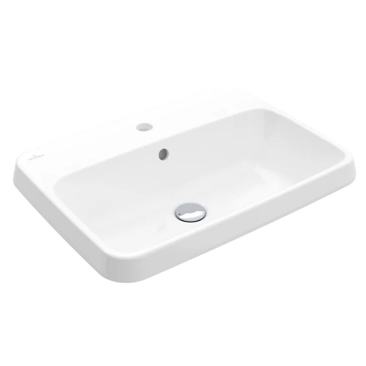 Zápustné umývadlo - Villeroy & Boch/Architectura, 600 x 450 x 170 mm, Weiss Alpin, z prepadom, Nieszlifowany