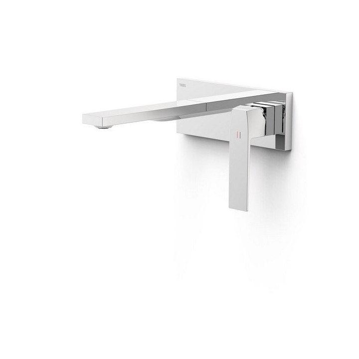 Prvok nástěnný do podomietkového korpusu baterii umywalkowe TRES Slim Exclusive, výtokové rameno 180mm, zlatý