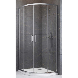 Štvrťkruhový sprchovací kút Radaway Premium Pro PDD 80x80cm, chróm/ sklo číre