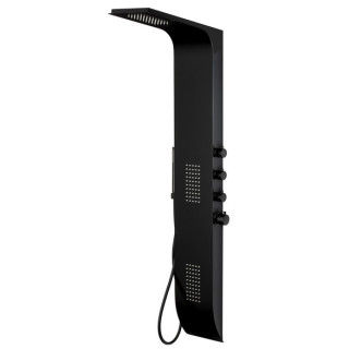Panel sprchový Corsan Duo, mísící systém,  čierna