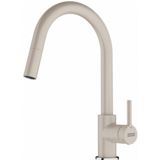 Drezová batéria Franke Lina pull-out , výška 360mm, otočné i výsuvná sprcha,  onyx